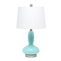 Feeltheglow Contemporary Curved Glass Table Lamp, Seafoam FE2519860